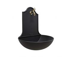 Fontana a muro Marbella colore ghisa con rubinetto lucido per casa giardino