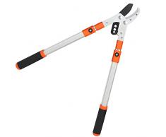 Kurtzy Cesoia Troncarami Telescopico a Incudine per Lavori Pesanti - Tagliarami Telescopico Manuale da 67-100 cm - Troncarami Professionale per Alberi e Rami Spessi da Giardino - Taglia Rami