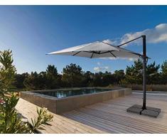 Bizzotto Ombrellone Braccio Ines 3x4 Ant-Grigio Chiaro T cod.0795606