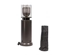 MaxxGarden Terrace Heater - Moderna stufa a gas per campeggio - Stufa da giardino - 11000W - Incl. copertura - Nero/Antracite