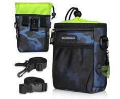 Waldseemüller Cane Snack Borsa, Borsa per Alimenti per Cani, Borsa Addestramento Cane Contenitore Cane Regolabile Addestramento Sacchetto di Allenamento