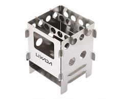 Lixada Portatile Acciaio Inossidabile Leggero Pieghevole Stufa a Legna Campeggio Esterna Cucina Picnic