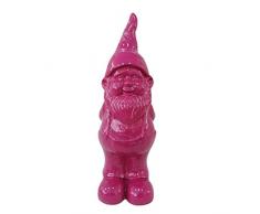 Homea Jardin 5DEJ1110FU Statuetta a Forma di Nano da Giardino, Magnesia 19,3 x 16,6 x 51,5 cm