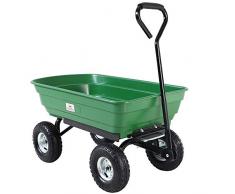 Deuba Carrello a Mano Ribaltabile 103,5x51x92,5cm 300kg 75L Carriola da Giardino Carretto Giardinaggio
