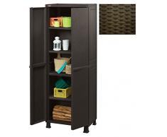 Soggiorno corridoio SH-SYS1002-BW Bagno 36 x 37 x 76 cm SogesHome Armadio cassetti con 3 cestini Intrecciati in Vimini per Camera da Letto Marrone