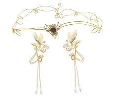 Artibetter 4 Pezzi DOro Altro Cespuglio Di Violino Casa Verde Ufficio Composizioni Simulazione Oliver Casa Per Vaso Casa Colonica Arredamento Ciliegio Forchetta Per Interni Rami Realizzati