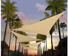 Tenda a Vela ombreggiante, Tenda da Sole, Protezione Raggi UV, Vela Parasole, Adatto per Esterni, Terrazza, Giardino (400x400x400 cm Triangolare)