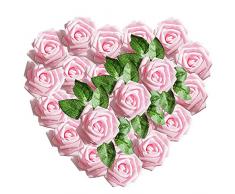 Fiori Artificial Realisticai Rose Artificiali Schiuma con Steli Fiori Finti per DIY Matrimoni Nozze Nuziale Mazzo Festa Casa Decorazioni