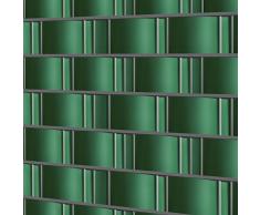 Jago Protezione frangivento frangivista telo recinzione protezione vista per balcone 35 m colore verde set da 1