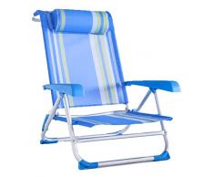 Spiaggina Sdraio Pieghevole mare in ALLUMINIO