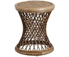 Aubry Gaspard - Sgabello in rattan, diametro 37 cm