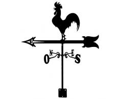 AJINS Segnavento in Metallo Gallo Segnavento da Giardino Segnavento in Acciaio Inossidabile Indicatore di direzione del Vento per Tetto in Ferro Esterno Decorazione Cortile Esterno Gallo