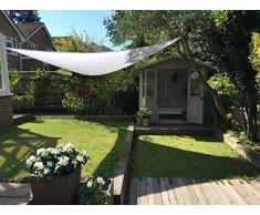 Clara Shade Sails - Vela Tenda Parasole da Giardino/Veranda Premium Sun, 98% Protezione UV, Impermeabile Blanco (Triangle 3m)