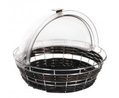Cestino Diam. 35 Marrone Scuro, Polirattan