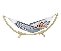 Amazonas Hammock AZ-6010120 Apollo Set Amaca Salsa Marine, Azzurro, 357x104x131 cm