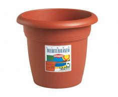 Stefanplast 82240 Mediterraneo Vaso, Marrone, 24 cm