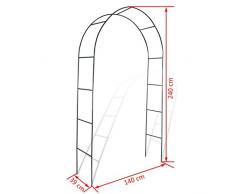 mewmewcat Arco Piante Rampicanti Arco da Giardino per Piante Rampicanti 2X