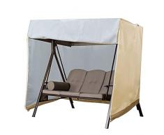 ISAKEN Copertura per dondolo Hollywood a 2 posti, Oxford, impermeabile, telo protettivo per dondolo da giardino, protezione contro la polvere, protezione UV, copertura per dondolo da giardino