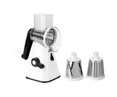 Trinciapaglia manuale a rotazione rapida per verdure Trinciapaglia Strumento Tagliapatate Tagliatelle per noci con 3 lame