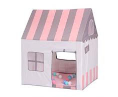 Floving Tenda per Bambini, Tenda per Bambino, Castello per Bambini, Blu, Rosa, Regalo di Compleanno, Interno / Esterno, Sala Giochi, Sicurezza e Non tossico. (Pink)
