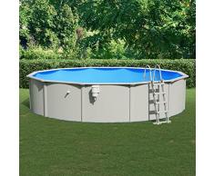 Gecheer Piscina con Scaletta, Piscina Fuori Terra 550x120 cm