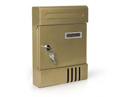 Cassetta postale posta buca delle lettere modello loft 21x7xh30cm 733a ORO