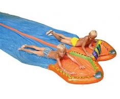 Happy People 77825 - Doppio Scivolo Acquatico, 650 x 180 cm