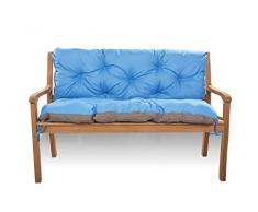 Cuscino per panchina da giardino 150x60x7 Grigio scuro