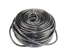 Furnrubden Tubo capillare, 1/4 pollici giardino tubo distribuzione, Tubo a Goccia, Tubo di irrigazione per Piante da Serra - 30M PVC Drip tubicino