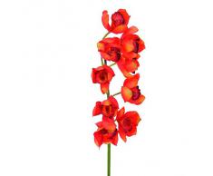 Euro Palms 82530315, Pianta ornamentale: Ramo di Cymbidium, 90 cm, rot, Rosso (Rot)
