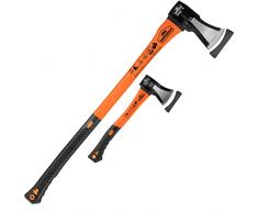 Gardebruk Ascia spaccalegna ed Accetta Set manico ergonomico spaccare legno spacca legna accetta spacco