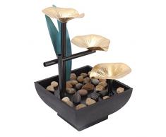 TOPINCN Fontana da Tavolo con Pompa e Accessori in Pietra Fontana a Cascata USB Ornamenti per Fontana da Tavolo per Home Office 5V