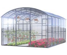 Serra da Giardino di Alta Qualità Ruby PRO 3 х 6m – Realizzati in Acciaio Galvanizzato – con UV-Resistente Lastre da Policarbonato 4mm – Ideale per Piante e Orto