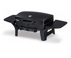 Enders Urban - Barbecue a Gas da Tavolo - 2 fuochi in Acciaio Inox - Piccolo Barbeque con Coperchio e termometro Incorporato - Griglia da Balcone, Camping ed Esterno, Nero