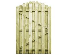 Tidyard Cancello Giardino, Steccato in Legno per Giardino, Cancello in Legno per Giardino, Cancello per Steccato, Cancello per Recinzione da Giardinoin Pino Impregnato FSC 100x150 cm