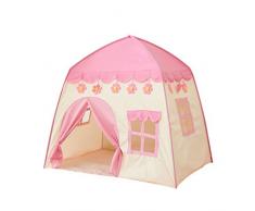 STOBOK Tenda da Tenda per Bambini Tenda da Gioco per Bambini Al Coperto E Allaperto Tenda per Casa Giocattolo Facile da Montare Tenda da Gioco per Bambini (Rosa)