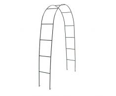 Relaxdays Arco per rosa e rampicanti 2.4 metri giardino giardinaggio decorazione Arco di metallo da giardino per rose e piante rampicanti