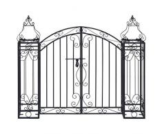 vidaXL Cancello Ornamentale da Giardino Ferro Battuto 22x20,5x100 cm