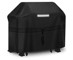 Copertura Barbecue, Impermeabile Telo Protettivo per BBQ Grill Antivento, Resistente agli Strappi Copertura per Barbecue da Esterno, Anti Polvere Neve Pioggia Sole raggi UV (145 x 61 x 112 cm)