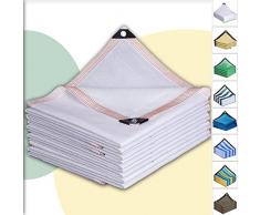 Rete ombreggiante per esterni 1x1m Vela solare con effetto ombreggiante al 90% Rete ombreggiante UV Traspirante Raffreddamento Reti da giardino per balconi Rete frangivento Stabile