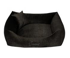 Leo4dog Divano Vogue 5 taglie, 5 colori Letto per Cani, Cuscino per Cani, Cestino per Cani. (M - 80x60, Carbonella)