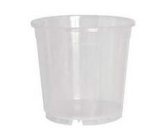 VASO TRASPARENTE IN PLASTICA IDEALE PER LE ORCHIDEE DIAMETRO CM 14