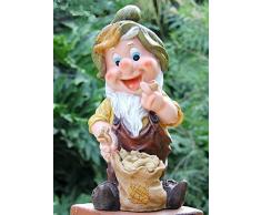 GMMH 50003-7 Sette Nani Nani Design-7, 37 cm, Giardino Gnomo da Giardino figurina Decorazione