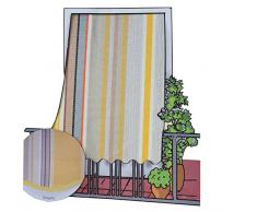 R.P. Tenda da Sole per Esterno in Tessuto multirighe con Anelli per Balcone, terrazzo, casa - Cm 150x250 - Giallo
