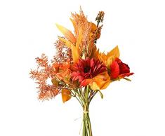 Mazzo Artificiale,Fiori Finti Artificiali Peonia Falsa Fiore Artificiale per la Decorazione Bouquet da Sposa in Seta per Decorazioni da Giardino per Feste in Casa, Centrotavola, Composizioni Floreali