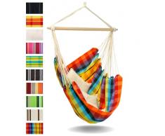 Amazonas Hammock AZ-2030290 Brasil Poltrona Sospesa Rainbow, Rossa, 130x110x160 cm