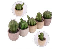 Abaodam 5Pcs Simulazione Cactus Ornamento Decorazioni Per La Casa Mini Piante Grasse Decorazioni Per La Tavola Pranzo Realistico Artificiale Cactus Artificiali In Vaso Cactus Decor