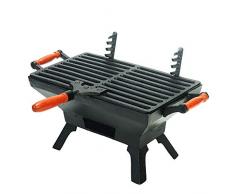 Sungmor Griglia del Fumo del Carbone di Legna del Barbecue del ghisa Grandi Dimensioni (40,5 × 34 × 26 cm) Barbecue a carbonella per Utensili da Giardino