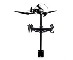Segnavento Aereo da Giardino Warcraft Segnavento Decorativo Segnavento Segnavento in Acciaio Inossidabile Indicatore di direzione del Vento per Scena di Fattoria Ornamento da Cortile