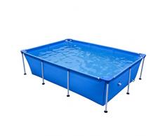 Avenli 17805 - Piscina Rettangolare, Struttura in acciaio antiruggine e liner in PVC multistrato, Blu, 258 x 179 x 66 cm